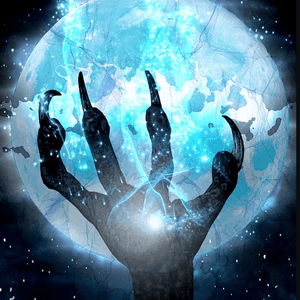 Werwolf und der Mond - Diamond Painting Halloweenmotiv