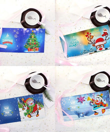 Weihnachtskarten Set 2 Diamond Painting 4 Stück
