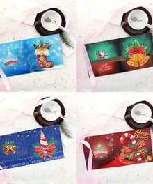 Weihnachtskarten Set 5 Diamond Painting 4 Stück