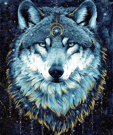 Spiritueller Wolf - Diamond Painting Tiermotiv