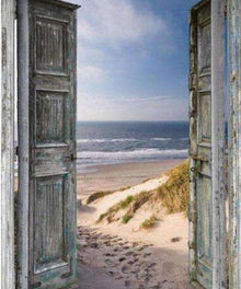 Tür zum Meer - Diamond Painting Landschaftsmotiv
