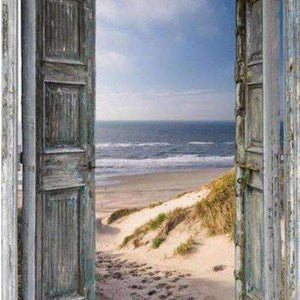 Tür zum Meer - Diamond Painting Landschaftsmotiv