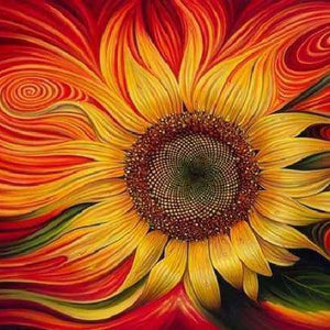 Kunstvolle Sonnenblume Diamond Painting