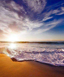 Sonnenuntergang am Strand - Diamond Painting Meeresmotiv