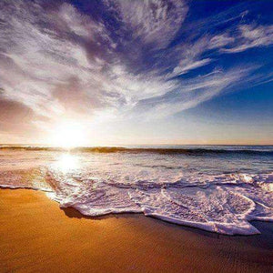 Sonnenuntergang am Strand - Diamond Painting Meeresmotiv