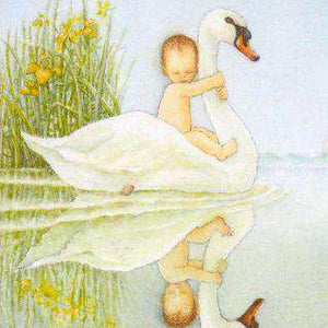 Schwan mit Baby - Diamond Painting Tiermotiv