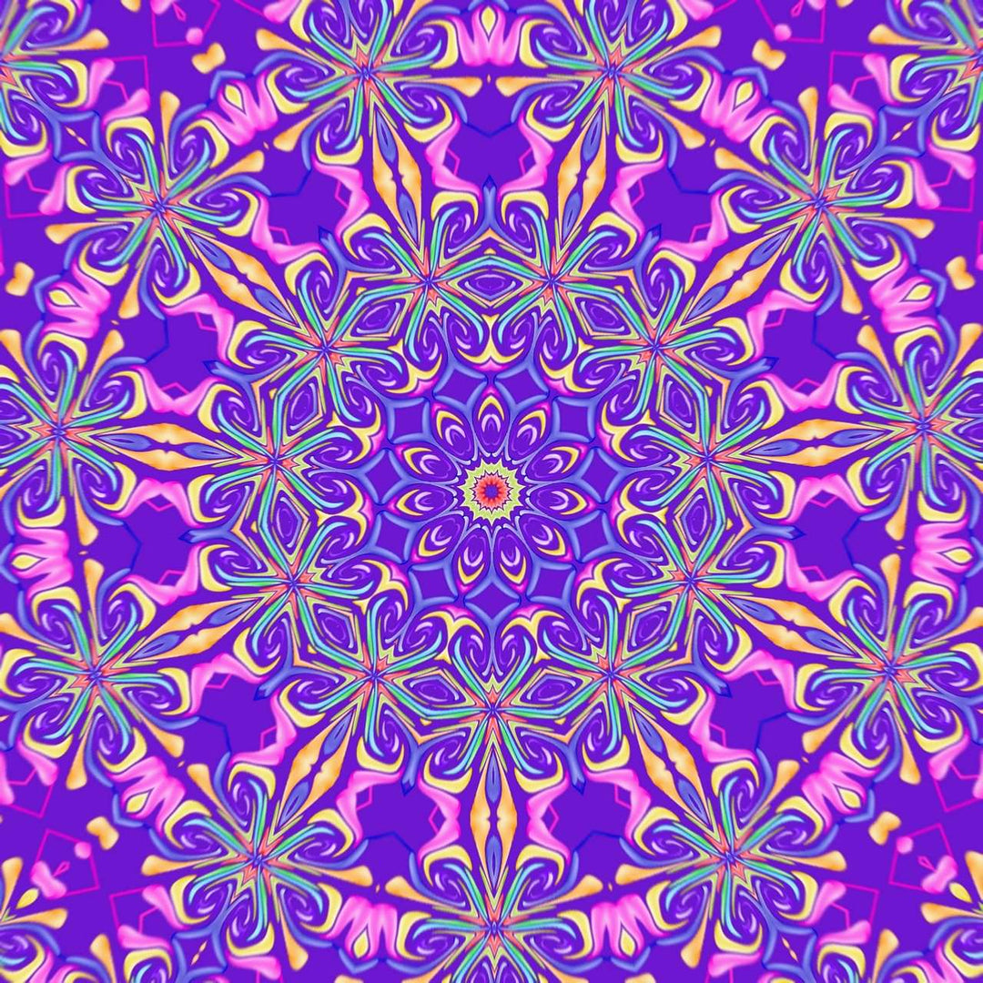 Lila-pinkes Mandala Diamond Painting Motiv