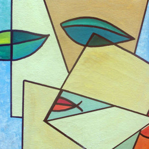 Abstraktes Gesicht Diamond Painting