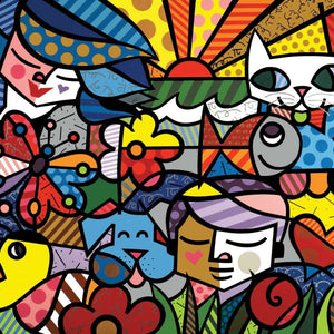 Glücklicher Zoo - Diamond Painting buntes Tiermotiv