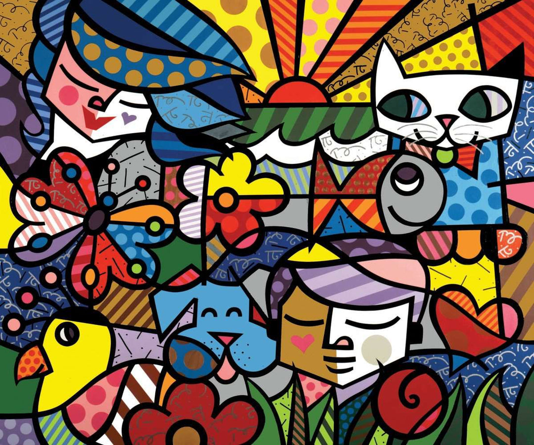 Glücklicher Zoo - Diamond Painting buntes Tiermotiv