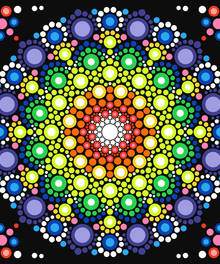 Punkte Mandala Diamond Painting