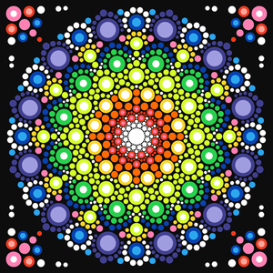 Punkte Mandala Diamond Painting