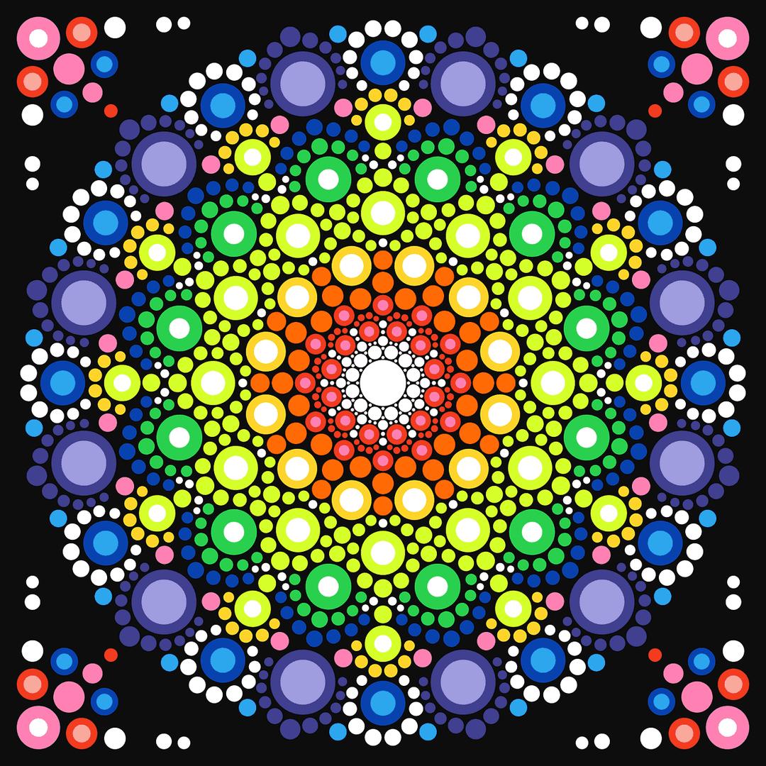 Punkte Mandala Diamond Painting