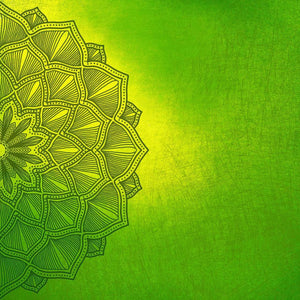 Grünes Mandala Diamond Painting