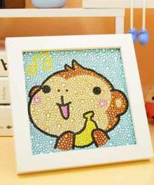Affe mit Banane Diamond Painting