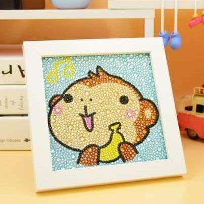 Affe mit Banane Diamond Painting