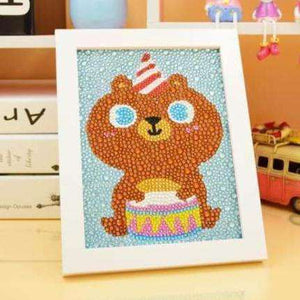Bär hat Geburtstag Diamond Painting