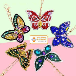 Schmetterling Schlüsselanhänger Diamond Painting, Bild 2