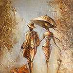 Abstraktes Paar im Park Diamond Painting