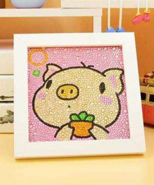 Schwein im Garten - Diamond Painting Motiv