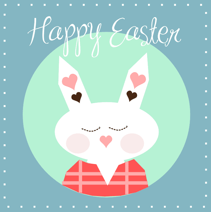 Happy Easter Hase Diamond Painting mit pastellfarbenem Osterdesign