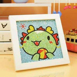 Kleiner Drache mit Ball Diamond Painting Kinder Motiv
