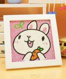 Hase mit Karotte Kinder Diamond Painting