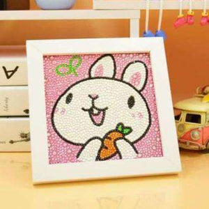 Hase mit Karotte Kinder Diamond Painting