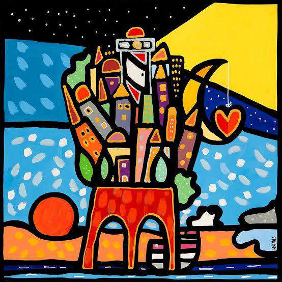 Leuchtturm bei Nacht - Diamond Painting Nachtmotiv