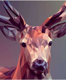 Abstrakter Hirsch Kopf Diamond Painting