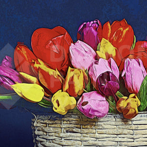 Blumenkorb Exklusives Diamond Painting