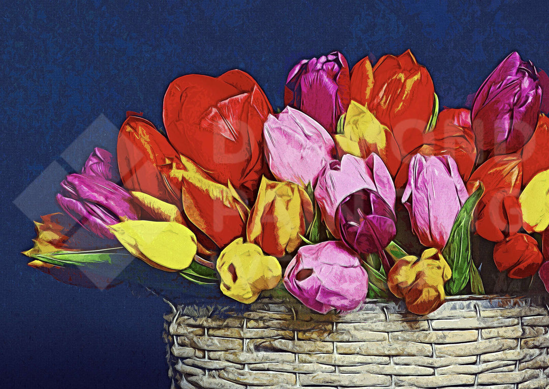 Blumenkorb Exklusives Diamond Painting