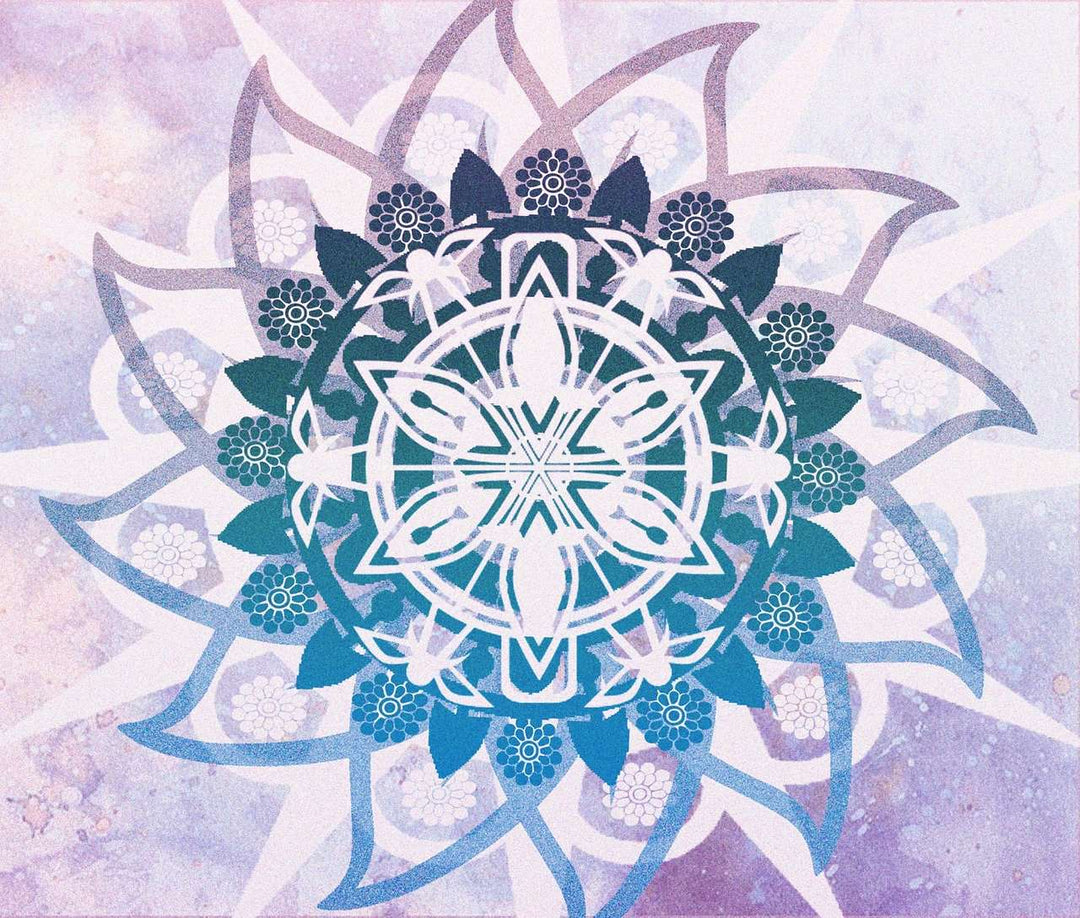 Pastellviolettes Mandala Diamond Painting