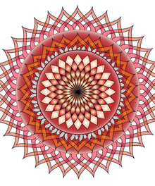 Pastellrotes Mandala Diamond Painting