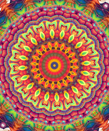 Farbenfrohes Mandala Diamond Painting mit Kreisornament