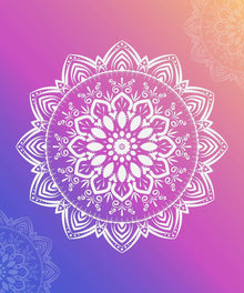 Weißes Mandala - Diamond Painting Symbolmotiv