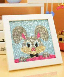 Neugieriger Hase Kinderzimmer Diamond Painting Motiv