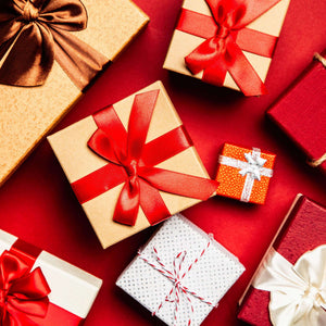 Rote Geschenke Diamond Painting Weihnachten
