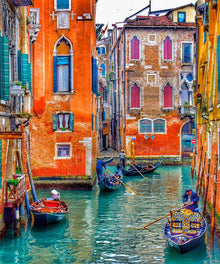 Buntes Venedig Kanal Diamond Painting