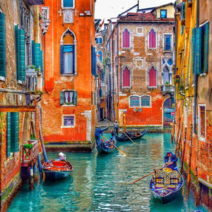 Buntes Venedig Kanal Diamond Painting