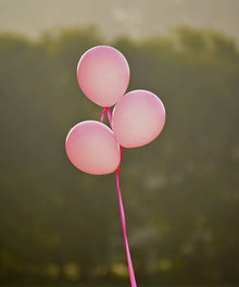 Rosa Ballons Diamond Painting mit drei pinken Ballons