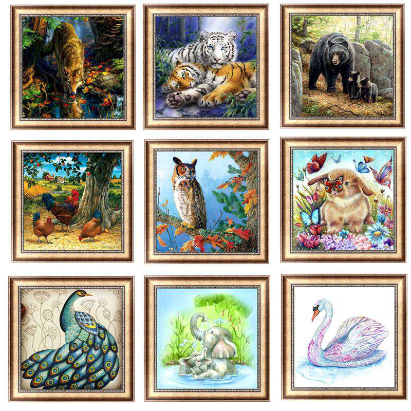 Diamond Painting 22 Sorten 25x25 cm Set