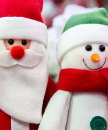 Weihnachtsmann und Schneemann Diamond Painting