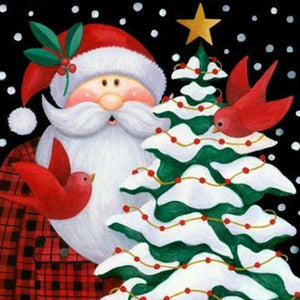 Weihnachtsmann Karikatur Diamond Painting