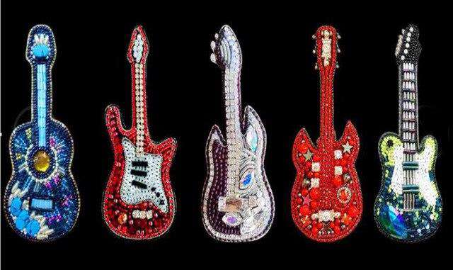 Gitarren Schlüsselanhänger Diamond Painting