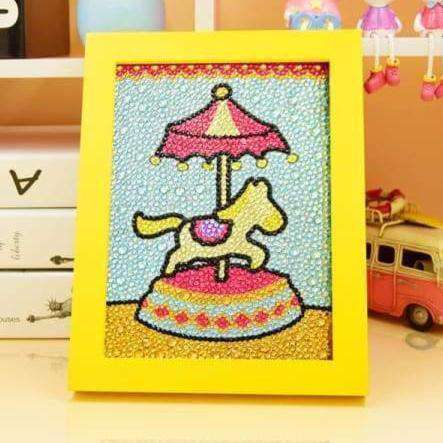 Karussell mit Pferdchen Diamond Painting